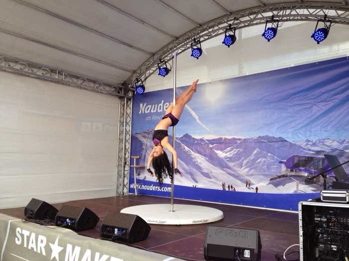 Marina Skulditskaya beim Open-Air-Auftritt am Skiopening in Nauders in Österreich