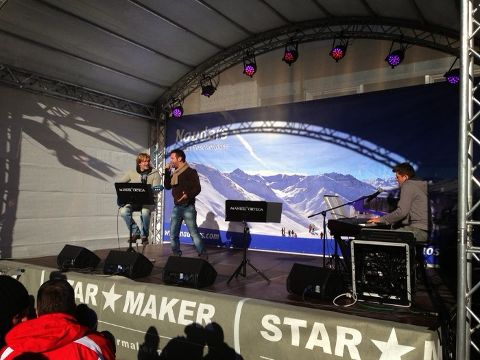 Marina Skulditskaya beim Open-Air-Auftritt am Skiopening in Nauders in Österreich
