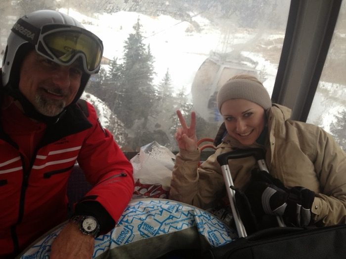 Marina Skulditskaya beim Open-Air-Auftritt am Skiopening in Nauders in Österreich