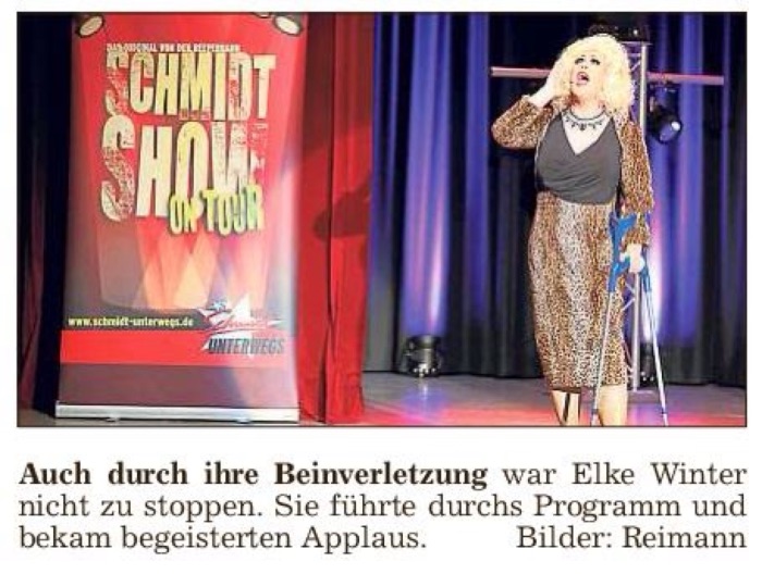 Marina Skulditskaya mit dem Schmidt Theater Tivoli on Tour in Oelde