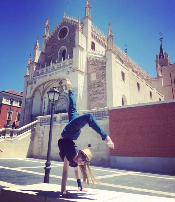 Marina Skulditskaya im Urlaub in Madrid