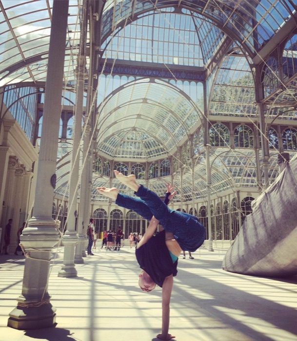 Marina Skulditskaya im Urlaub in Madrid