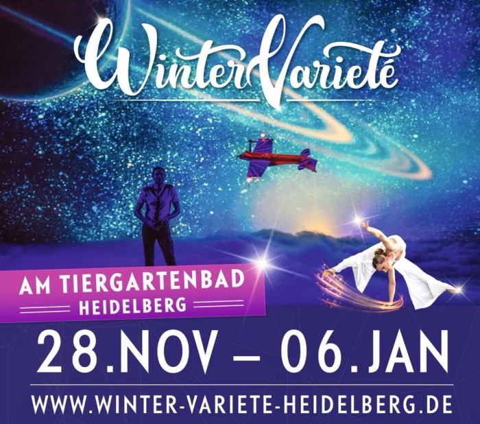 Plakatmotiv zu The Great Show im Winter Varieté Heidelberg mit Marina Skulditskaya