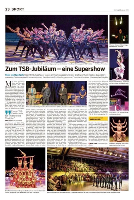 Marina Skulditskaya bei der Sportgala zum 175-jährigen Jubiläum des TSB Schwäbisch Gmünd