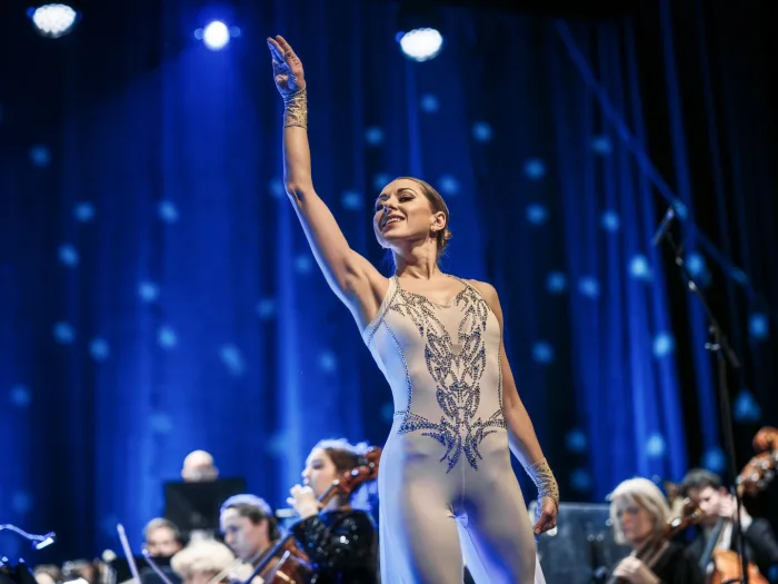 Marina Skulditskaya beim Neujahrskonzert 2026 im Capitol Theater Offenbach mit dem Capitol Symphonieorchester