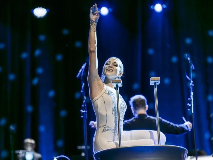 Marina Skulditskaya beim Neujahrskonzert 2026 im Capitol Theater Offenbach mit dem Capitol Symphonieorchester