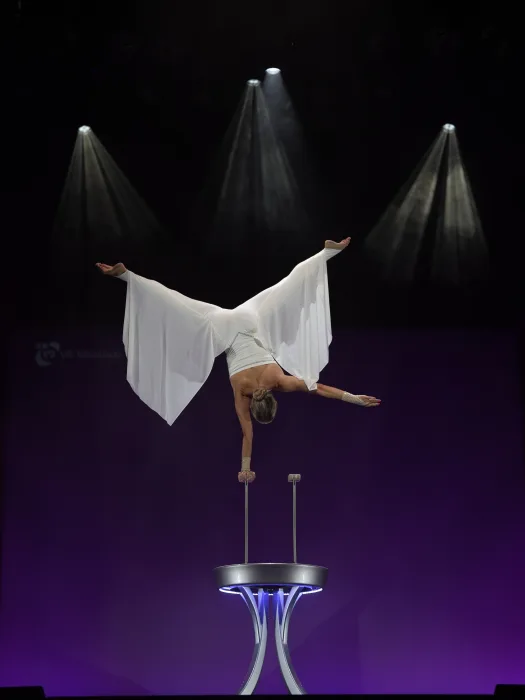 Marina Skulditskaya bei der Jubiläumsgala 25 Jahre VR-Talentiade im Friedrichsbau Varieté in Stuttgart